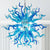 Chihuly Chandelier Sputnik Shape Blue Color