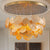 Modern cascading project chandelier