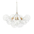 Modern Cluster Glass Bubble Chandelier, Contemporary Globe Pendant Light with Elegant Glass Shades