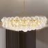 Bubbles Chandelier Talia Style Ribbed Clear Globes Rectangular Shape