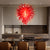 Red Large Chihuly Style Blown Murano Glass Chandelier