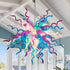 Chihuly Style Hand-Blown Glass Chandelier – Artistic Statement Lighting D28"