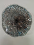 Nebula Depth Ice Blue & Bronze Murnao Style Glass Wall Plate
