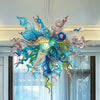 Whimsical Chihuly-Inspired Blown Glass Chandelier – Colorful Art Lighting for Bold Spaces