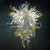Chihuly Blown Glass Chandelier Horn And Ribbon 