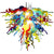 Chihuly Blown Glass Chandelier Multi Colors