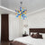 Blown Glass Chandelier Multi-color Chihuly Style