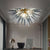 Modern Blown Glass Chandeliers Smoky Grey Half Sphere Shape