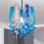 Miniature Designed Murano Glass Chandelier Blue And White Pendant