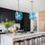 Miniature Designed Murano Glass Chandelier Blue And White Pendant