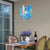 Miniature Designed Murano Glass Chandelier Blue And White Pendant
