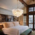 Talia Style Chandelier Bubbled Clear Glass Ball Swirled Texture 