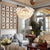 Talia Style Chandelier Bubbled Clear Glass Ball Swirled Texture 