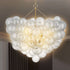 Talia Style Bubbles Chandelier Clear Ball Swirled Texture D38" X H36"