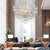 Talia Chandelier Bubbled Clear Glass Ball Swirled Texture