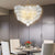 Talia Chandelier Bubbled Clear Glass Ball Swirled Texture