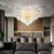Talia Chandelier Bubbled Clear Glass Ball Swirled Texture