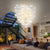 Talia Style Chandelier Bubbled Clear Glass Ball Swirled Texture D36