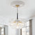Modern Clear globe bubble Ball Swirled Texture Glass Chandelier