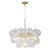 Modern Clear globe bubble Ball Swirled Texture Glass Chandelier