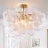 Bubbles Chandelier Talia Style Semi- Flushed Ribbed Texture