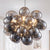 Electroplating Grey/Black Bubble Ball Chandelier Longree