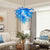 Chihuly Style Murano Glass Chandelier Blue And White Color