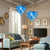 Chihuly Style Murano Glass Chandelier Blue And White Color