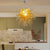 Chihuly Style Murano Glass Chandelier Gold Color