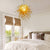 Chihuly Style Murano Glass Chandelier Gold Color