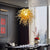 Chihuly Style Murano Glass Chandelier Gold Color