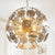 Sputnik Dandelion Hollow Out Steel Plates Chandelier