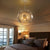 Sputnik Dandelion Hollow Out Steel Plates Chandelier