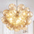 Dark Beige Blown Glass Bubble Balloon Chandelier Light Brown