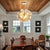Dark Beige Blown Glass Bubble Balloon Chandelier Light Brown
