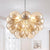 Bubbles Chandelier Dark Beige Blown Glass Balloon Light Brown