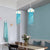 Murano Glass Jellyfish Pendant Lamp Wind Chime Suncatcher Blue Longree