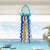 Murano Glass Jellyfish Pendant Lamp Wind Chime Suncatcher Blue&Orange