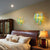 Blown Glass Wall Lamps Murano Glass Chihuly Glass Blue Green Pink