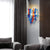 Blown Glass Wall Lamps Chihuly Style Murano Glass Dark Blue Light Blue Orange