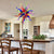Chihuly Style Multi-Colors Blown Glass Chandelier D24