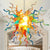 Crayons Exploding Blown Glass Chandelier Chihuly Style Art Decor