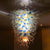 Blown Glass Chandelier Large Colorful Chihuly Style