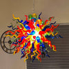 Chihuly Style Multi-Colors Blown Glass Chandelier D36