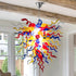 The Riviera Primary Symphony Chandelier — Luxury Multi-Color Hand-Blown Glass