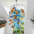The Enchanted Siren – Whimsical Chihuly Style Blown Glass Fantasy Chandelier