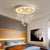 Charming Ceiling Lights Round LED Crystal Birds Pendants