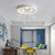 Charming Ceiling Lights Round LED Crystal Birds Pendants