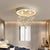 Charming Ceiling Lights Round LED Crystal Birds Pendants