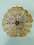 Warm Champagne Gold Confetti Murano Style Glass Wall Plate D12"